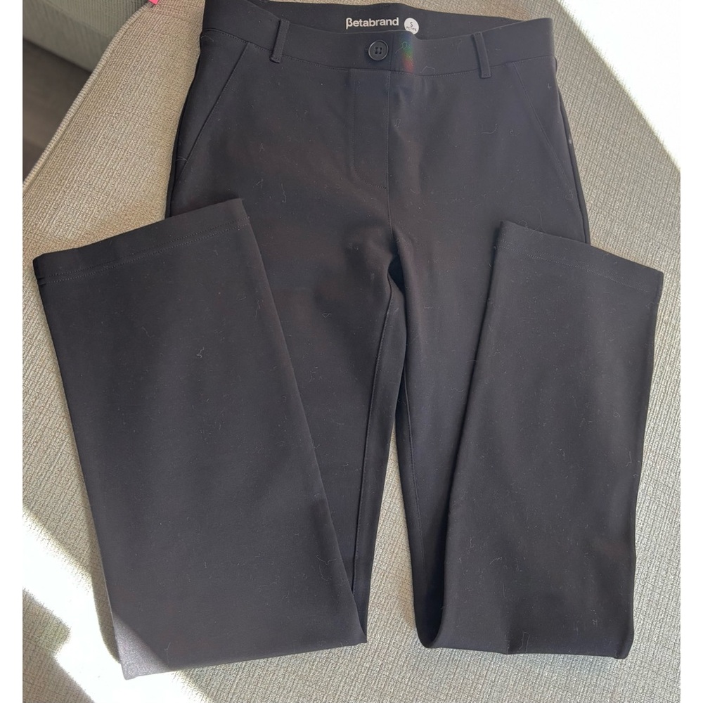 NWOT Betabrand Classic Black Dress Straight Leg Yoga Pant - Picture 6 of 7